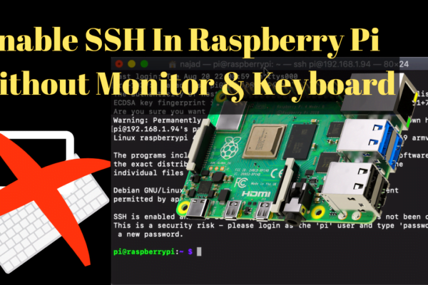 How to enable SSH on Raspberry Pi if you don’t have an HDMI monitor or keyboard Enable SSH In Raspberry Pi Without Monitor & Keyboard