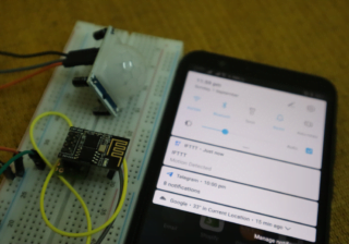 IoT Motion Sensor – ESP 01 + PIR esp pir iot motion sensor