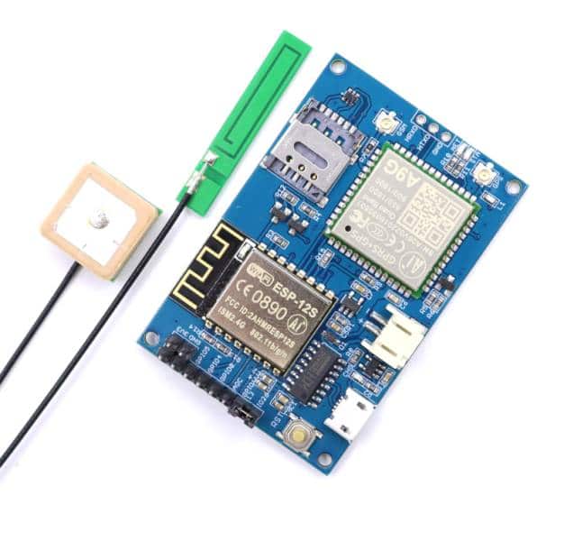 Elecrow ESP8266 ESP-12S A9G GSM GPRS+GPS IOT Node V1.0 Module IOT Development Board with All in one WiFi Cellular GPS tracking IoT Development Board with All in one WiFi Cellular GPS tracking
