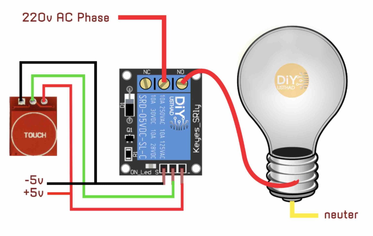Touch Activated Relay How to » DIY Usthad