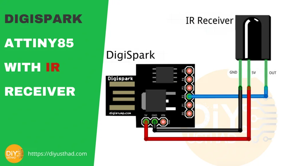 Digispark Attiny85 with IR receiver circuit
