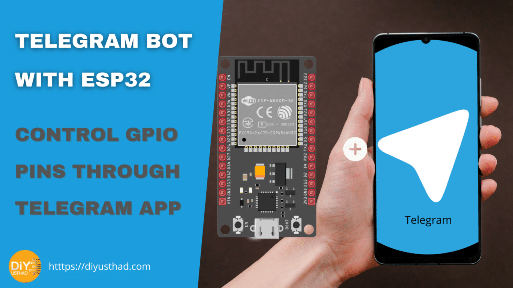 Telegram Bot with ESP32 Control GPIO Pins through Telegram App