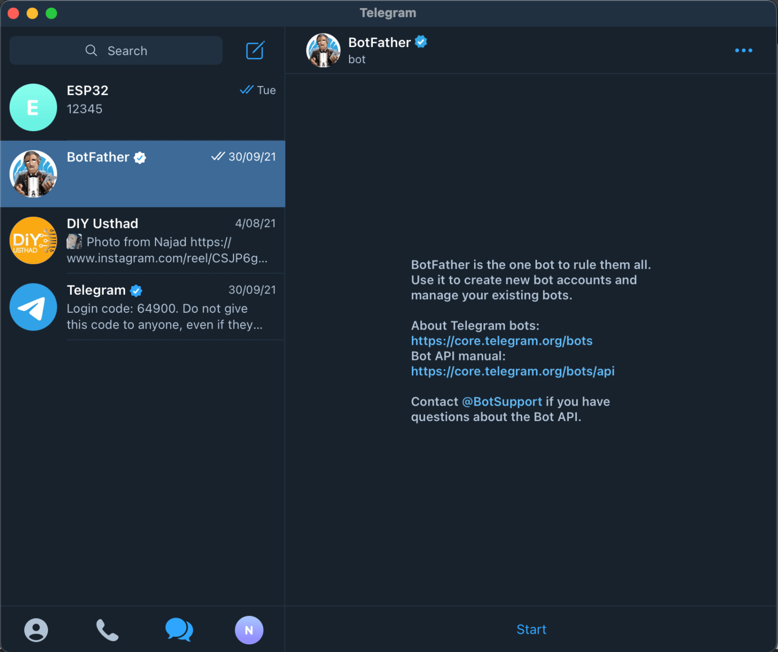 How to create a Telegram Bot » DIY Usthad