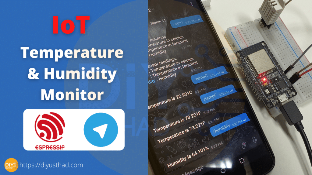 IoT Temperature & Humidity Monitor ESP32 + Telegram Bot