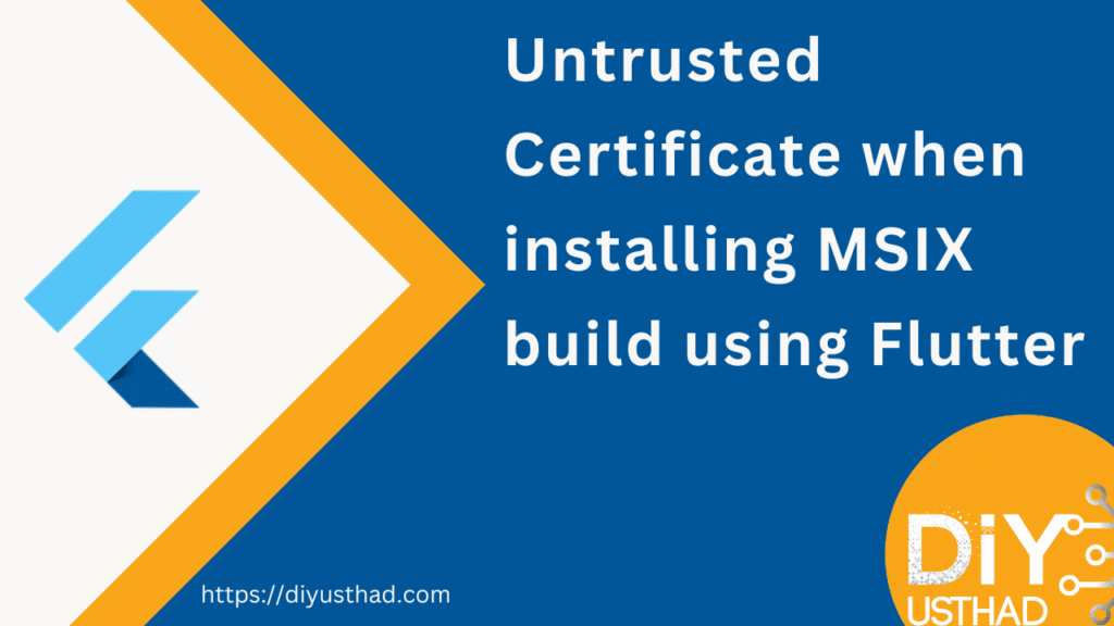 untrusted certificate flutter