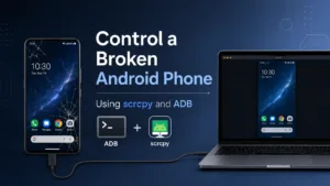 How to Control an Android Phone With a Broken Touchscreen Using scrcpy and ADB