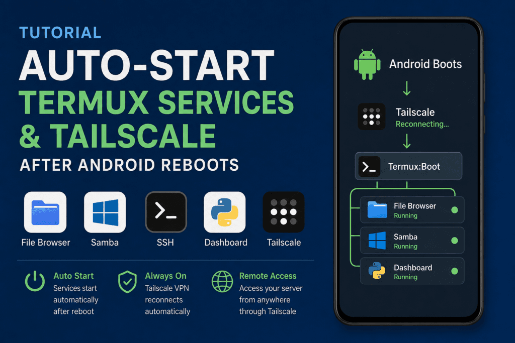 How to Auto-Start Termux Services and Tailscale After Android Reboots