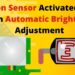 Motion Sensor Activated Light With Automatic Brightness Adjustment